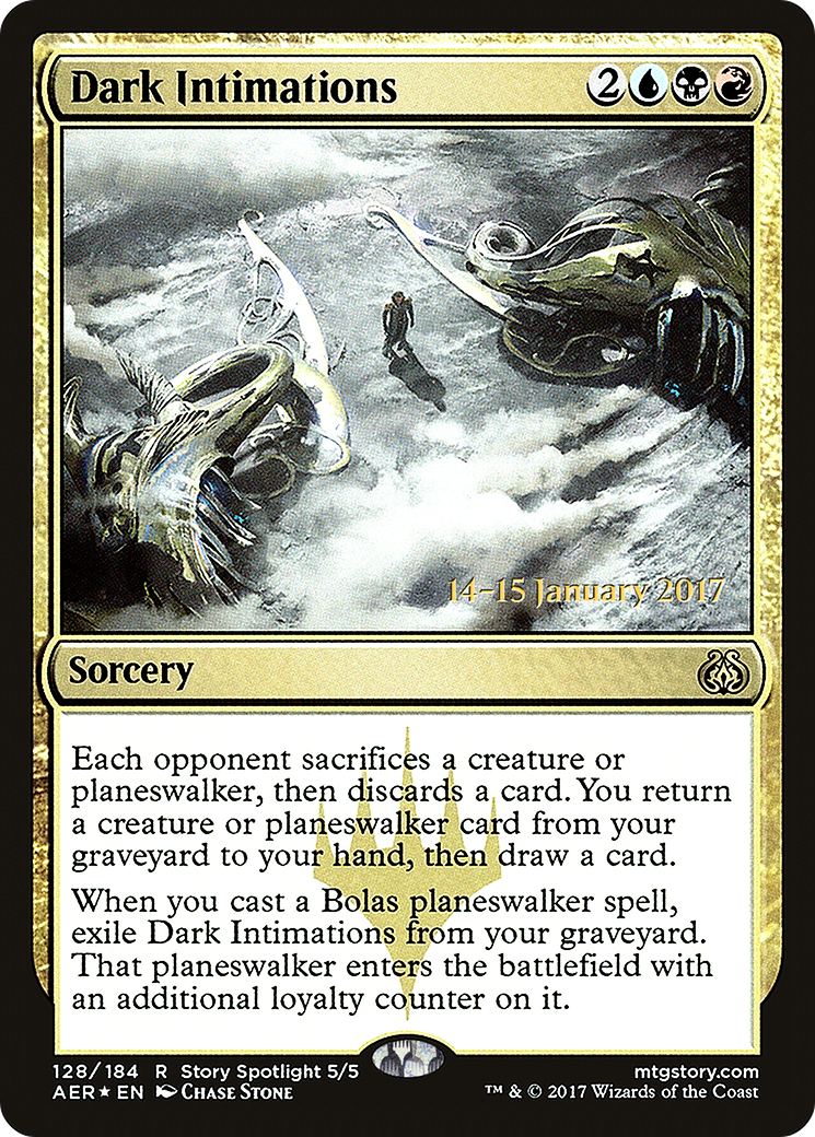 Dark Intimations (PRE-128S) - Aether Revolt Promos Foil