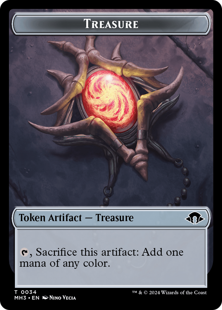 Copy // Treasure Double-Sided Token (MH3-1 // 34) - Modern Horizons 3
