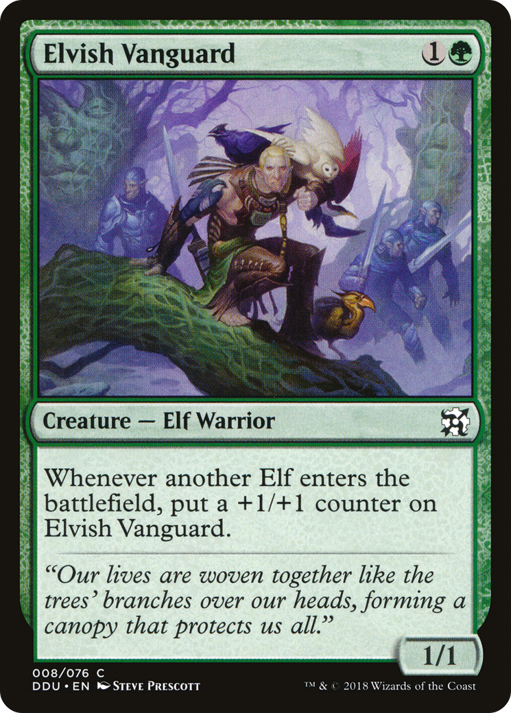 Elvish Vanguard (DDU-008) - Duel Decks: Elves vs. Inventors