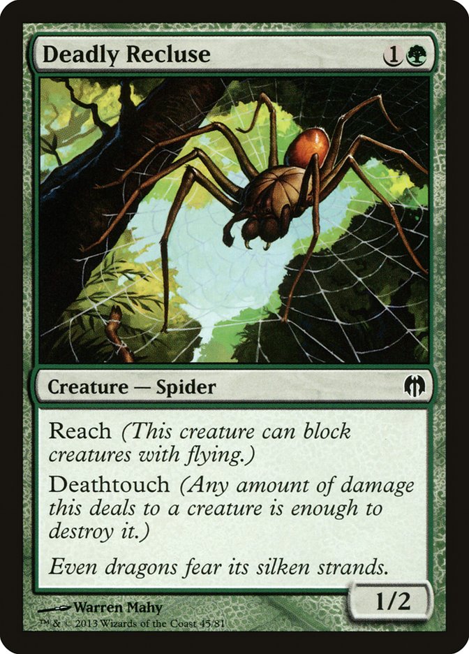 Deadly Recluse [Duel Decks: Heroes vs. Monsters] | The CG Realm