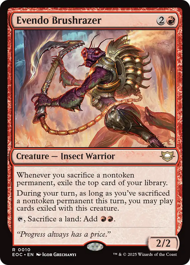 Evendo Brushrazer [Edge of Eternities Commander] | The CG Realm