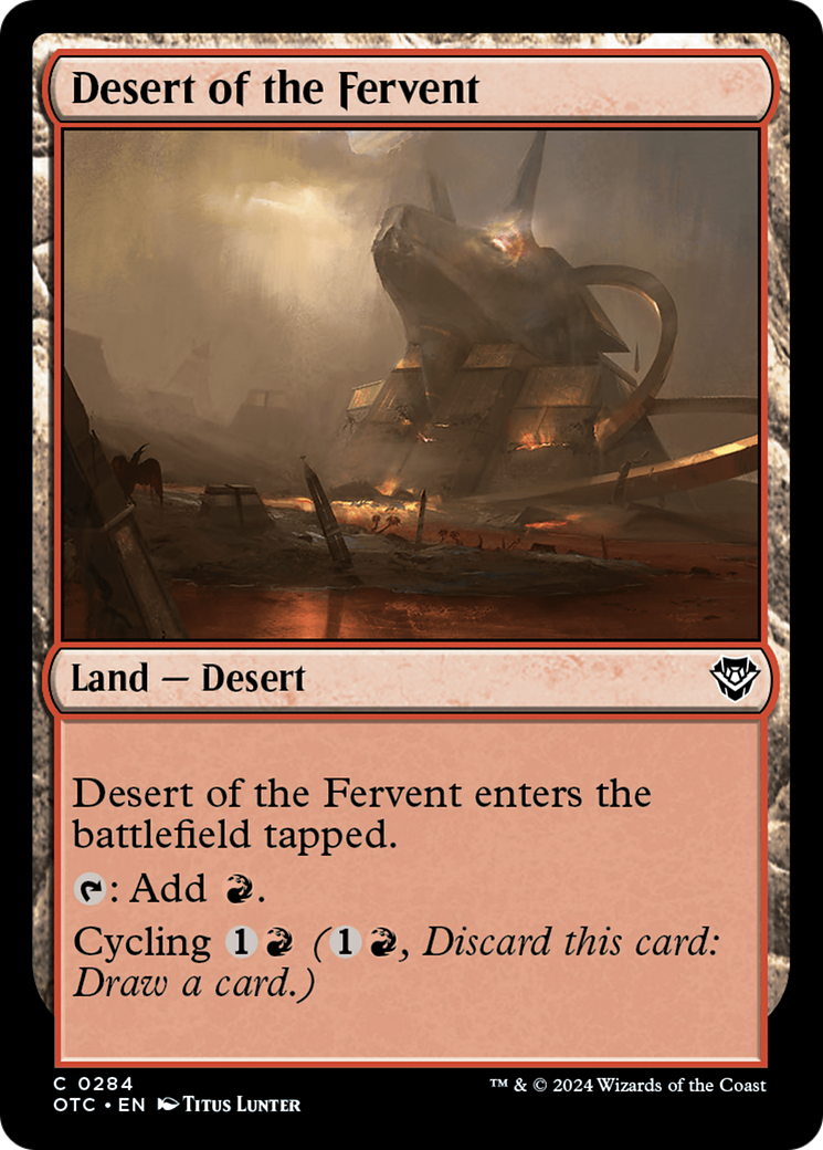 Desert of the Fervent [Outlaws of Thunder Junction Commander] | The CG Realm