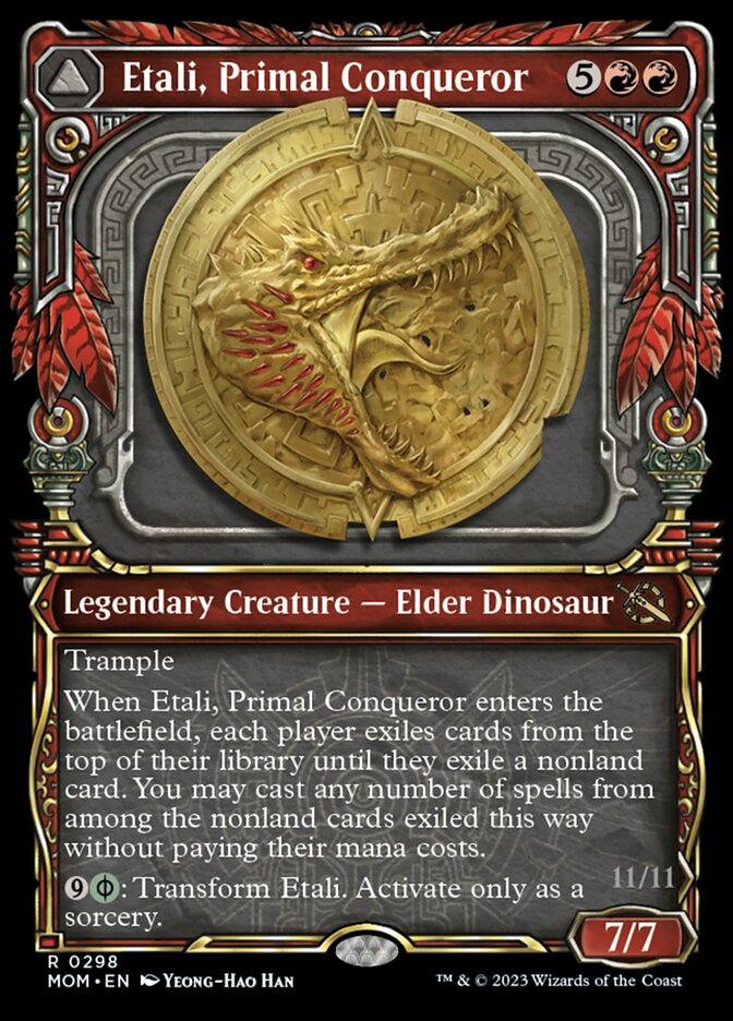 Etali, Primal Conqueror // Etali, Primal Sickness (Showcase Planar Booster Fun) [March of the Machine] | The CG Realm