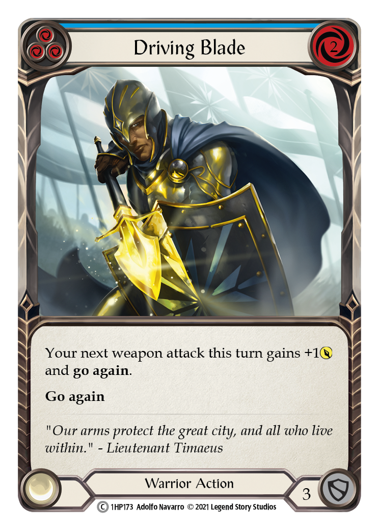Driving Blade (Blue) [1HP173] (History Pack 1) | The CG Realm