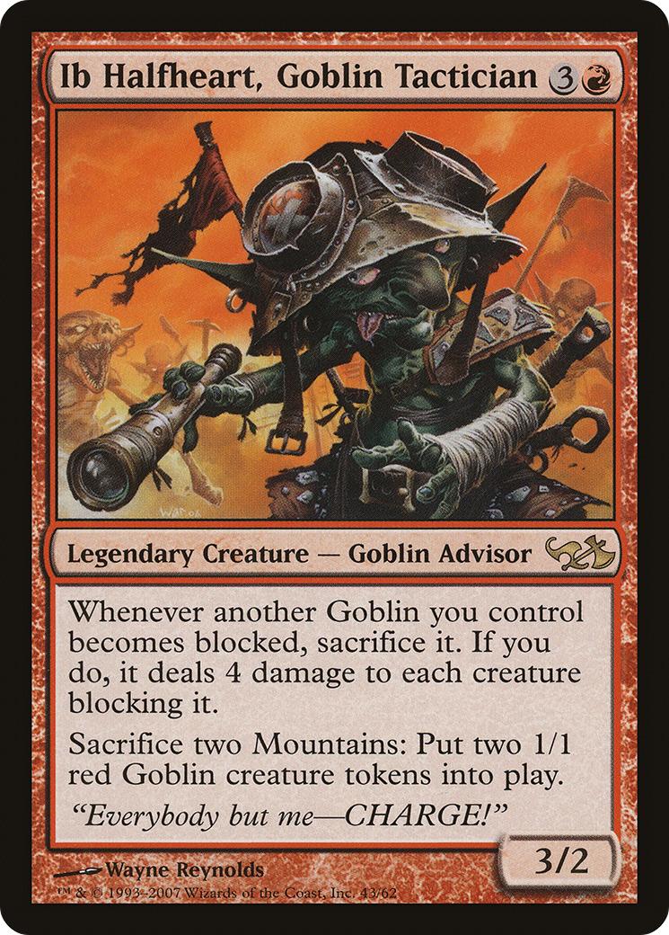 Ib Halfheart, Goblin Tactician (EVG-043) - Duel Decks: Elves vs. Goblins