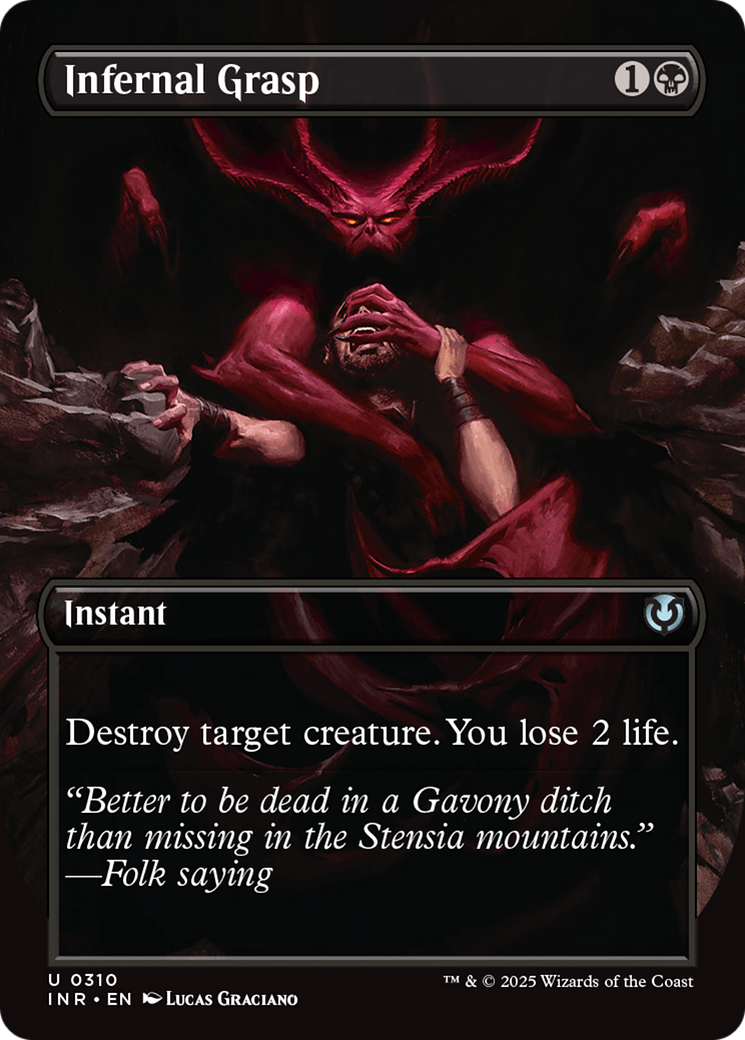 Infernal Grasp (Borderless) [Innistrad Remastered] | The CG Realm
