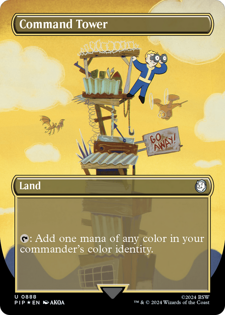 Command Tower (Borderless) (Surge Foil) [Fallout] | The CG Realm
