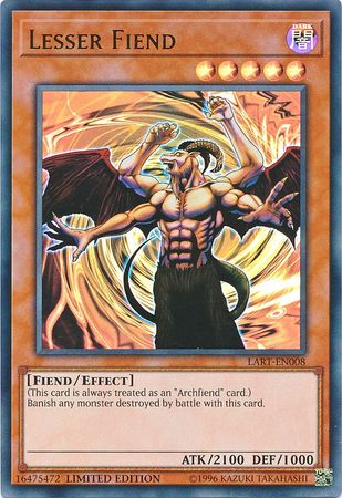 Lesser Fiend [LART-EN008] Ultra Rare | The CG Realm