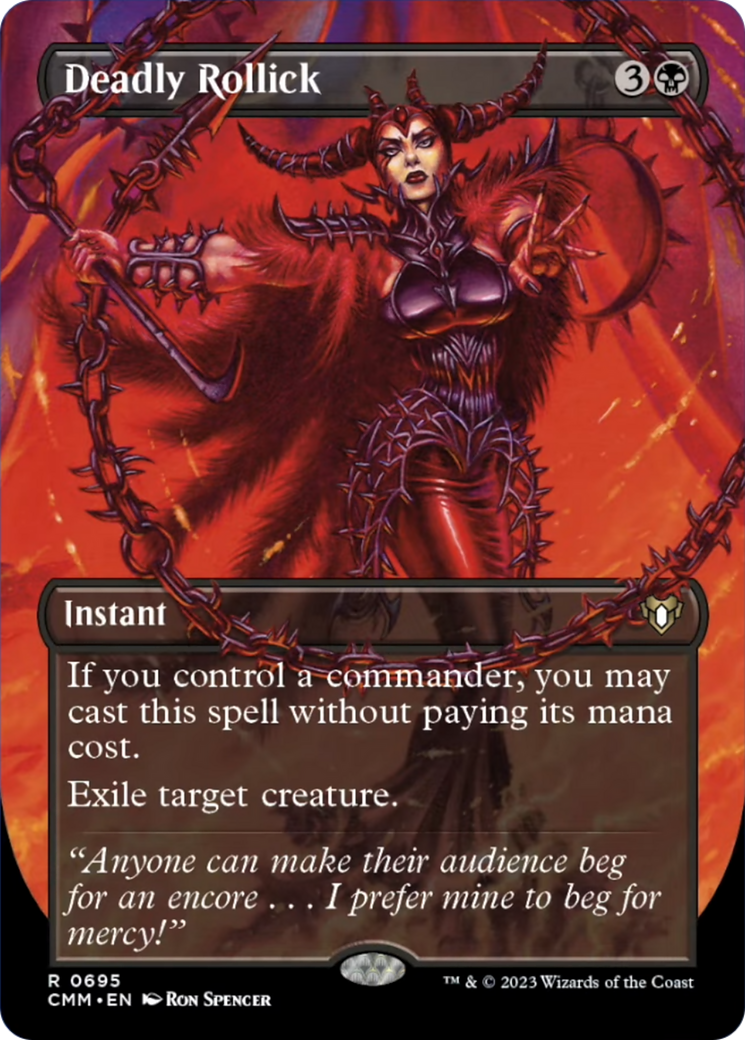 Deadly Rollick (Borderless Alternate Art) [Commander Masters] | The CG Realm