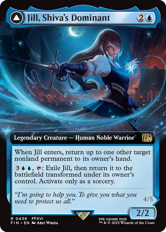 Jill, Shiva's Dominant (Extended Art) (FIN-438) - FINAL FANTASY: (enchantment, Extended Art)