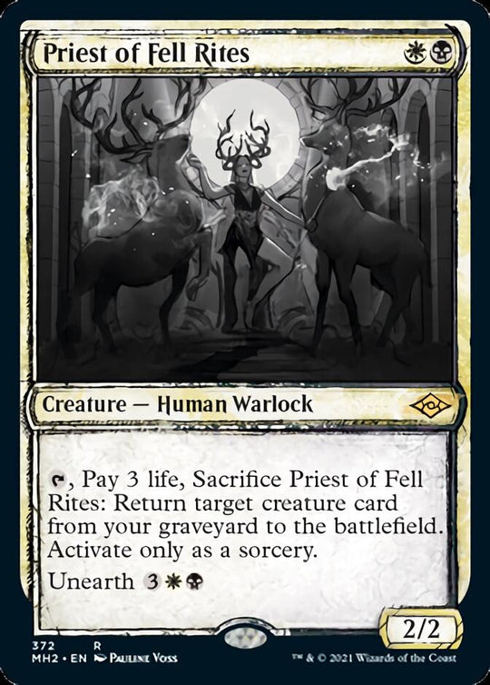 Priest of Fell Rites (Showcase) (MH2-372) - Modern Horizons 2: (Showcase)