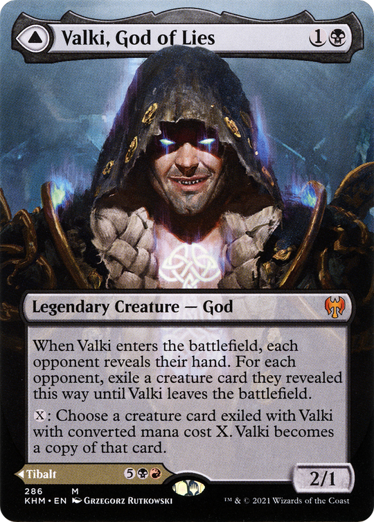 Valki, God of Lies (Borderless) (KHM-286) - Kaldheim
