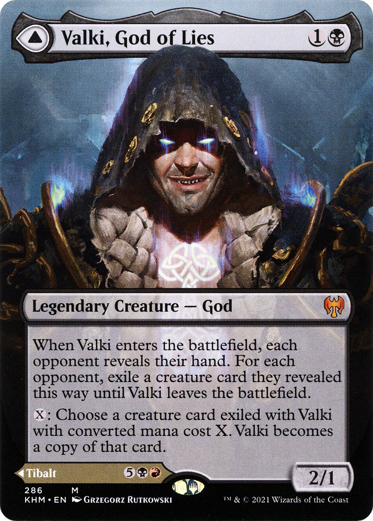 Valki, God of Lies (Borderless) (KHM-286) - Kaldheim