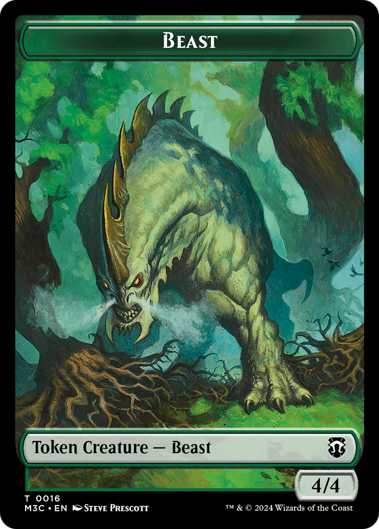 Elephant // Beast (0016) Double-Sided Token (M3C-18 // 16) - Modern Horizons 3 Commander