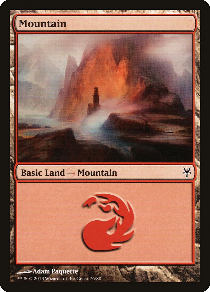 Mountain (76) (DDK-076) - Duel Decks: Sorin vs. Tibalt