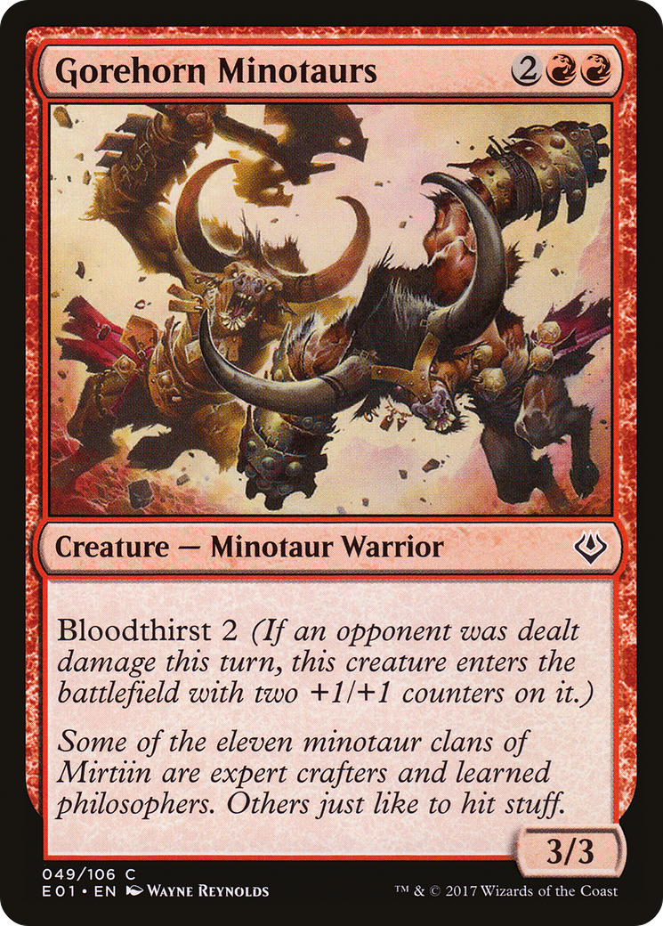 Gorehorn Minotaurs (AC2-049) - Archenemy: Nicol Bolas