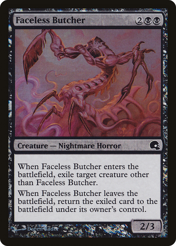 Faceless Butcher (GRV-003) - Premium Deck Series: Graveborn Foil