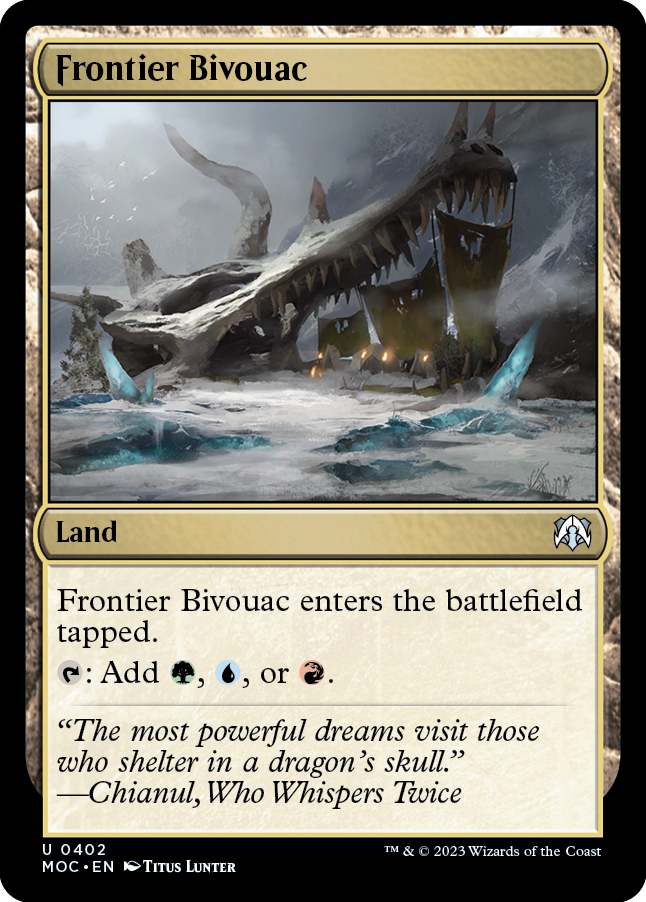 Frontier Bivouac [March of the Machine Commander] | The CG Realm