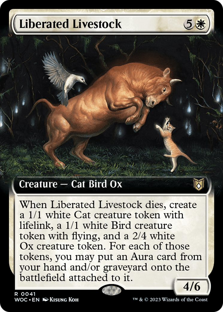 Liberated Livestock (Extended Art) [Wilds of Eldraine Commander] | The CG Realm
