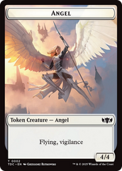 Angel // Spirit Double-Sided Token [Tarkir: Dragonstorm Commander Tokens] | The CG Realm