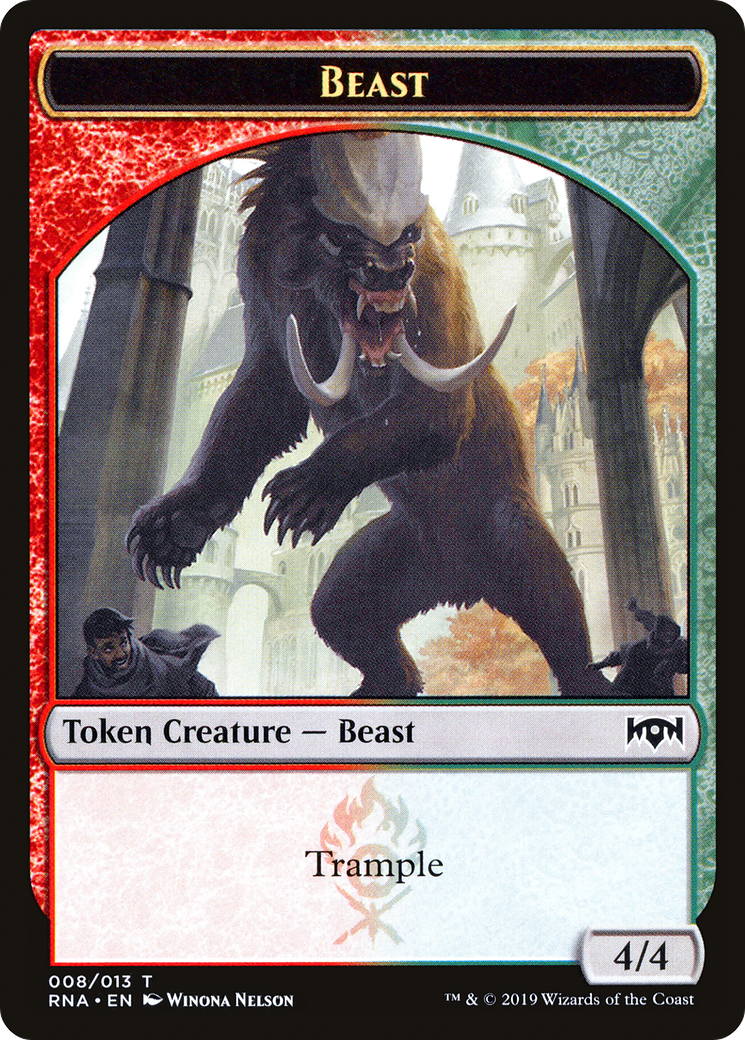 Beast Token (RNA-008) - Ravnica Allegiance Tokens