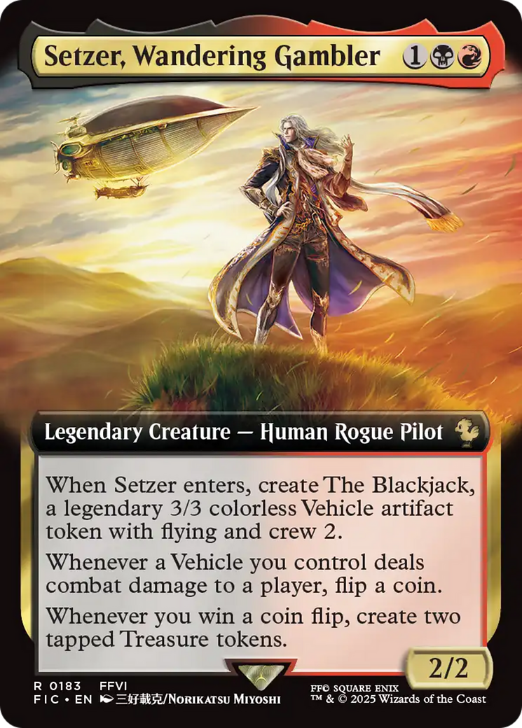 Setzer, Wandering Gambler (Extended Art) [FINAL FANTASY Commander] | The CG Realm
