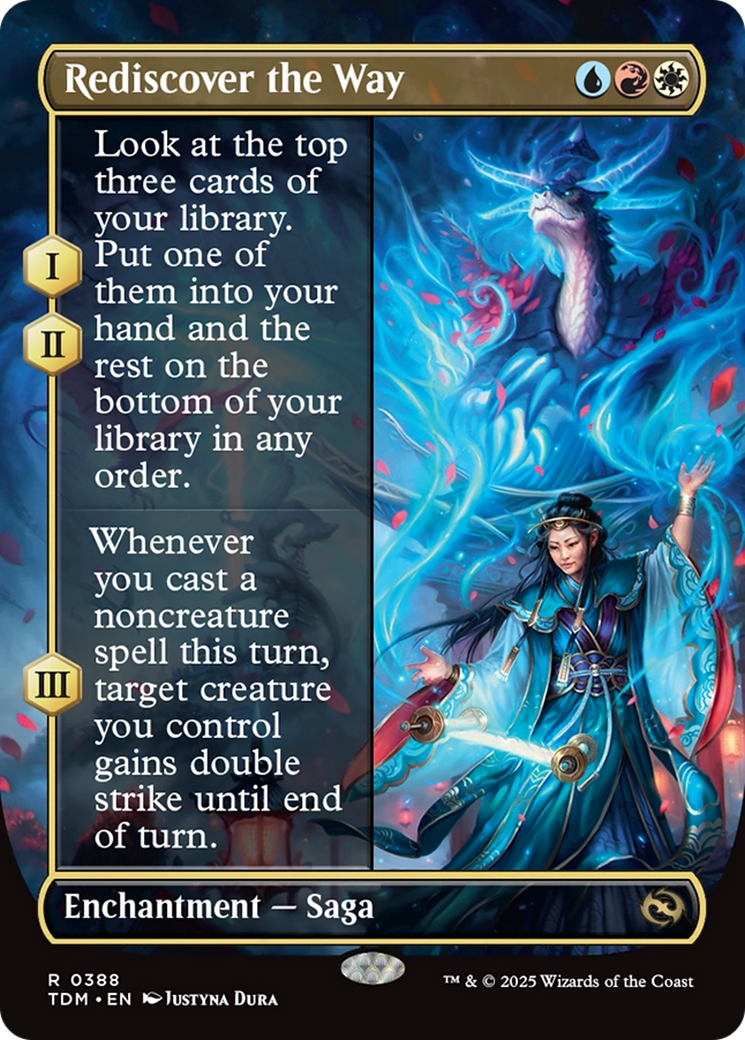 Rediscover the Way (Borderless) [Tarkir: Dragonstorm] | The CG Realm