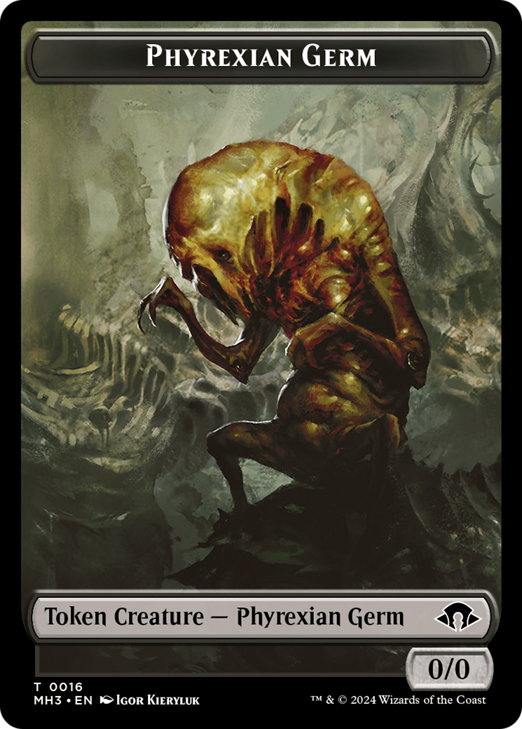 Phyrexian Germ // Cat Warrior Double-Sided Token (MH3-16 // 5) - Modern Horizons 3 Foil