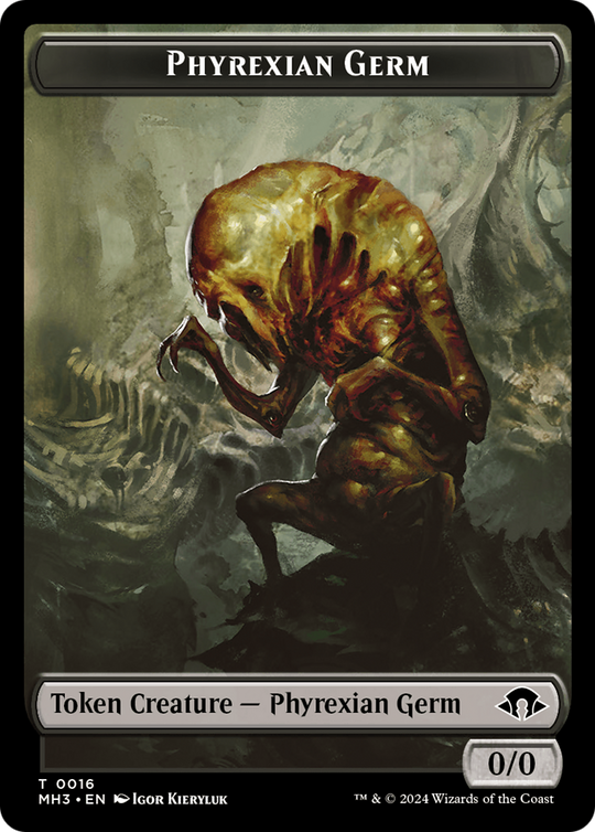 Phyrexian Germ // Cat Warrior Double-Sided Token (MH3-16 // 5) - Modern Horizons 3 Foil