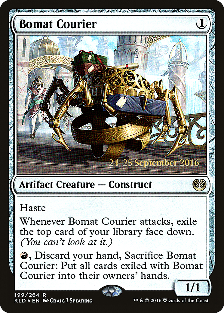 Bomat Courier (PRE-199) - Kaladesh Promos Foil