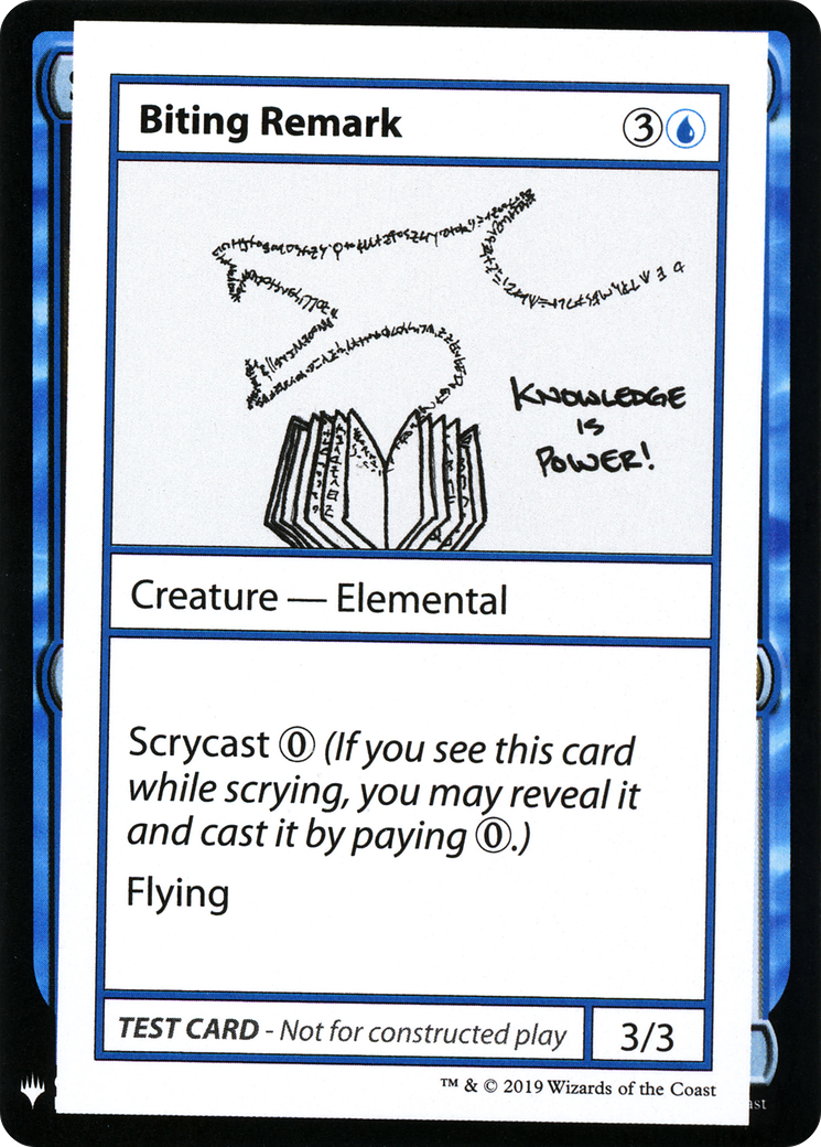 Biting Remark (CMB1-) - Mystery Booster Playtest Cards 2019