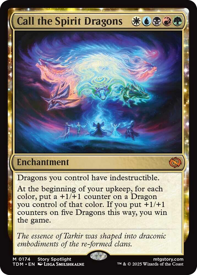 Call the Spirit Dragons [Tarkir: Dragonstorm] | The CG Realm