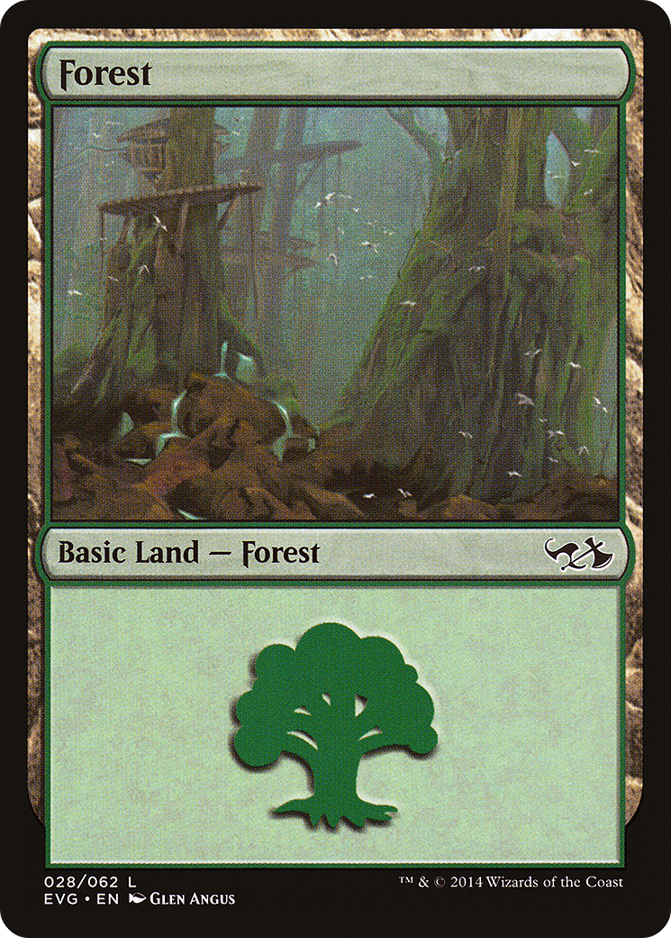 Forest (28) (Elves vs Goblins) (DD3-028) - Duel Decks Anthology: Elves vs. Goblins