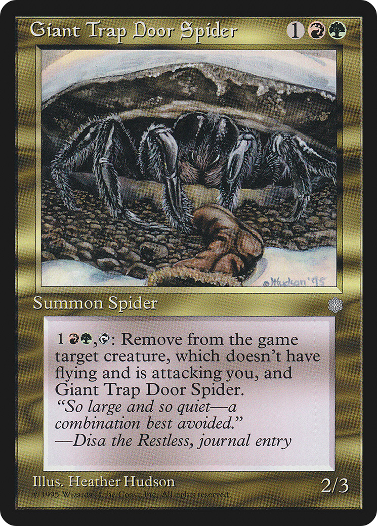 Giant Trap Door Spider (ICE-) - Ice Age