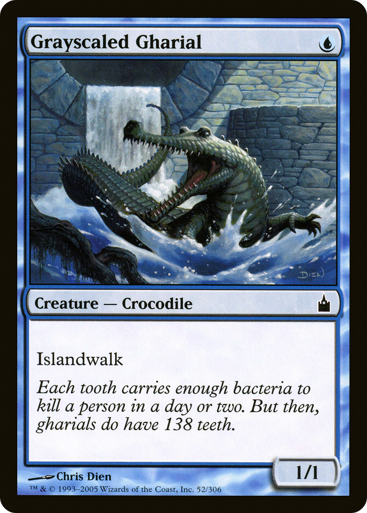 Grayscaled Gharial (RAV-052) - Ravnica: City of Guilds