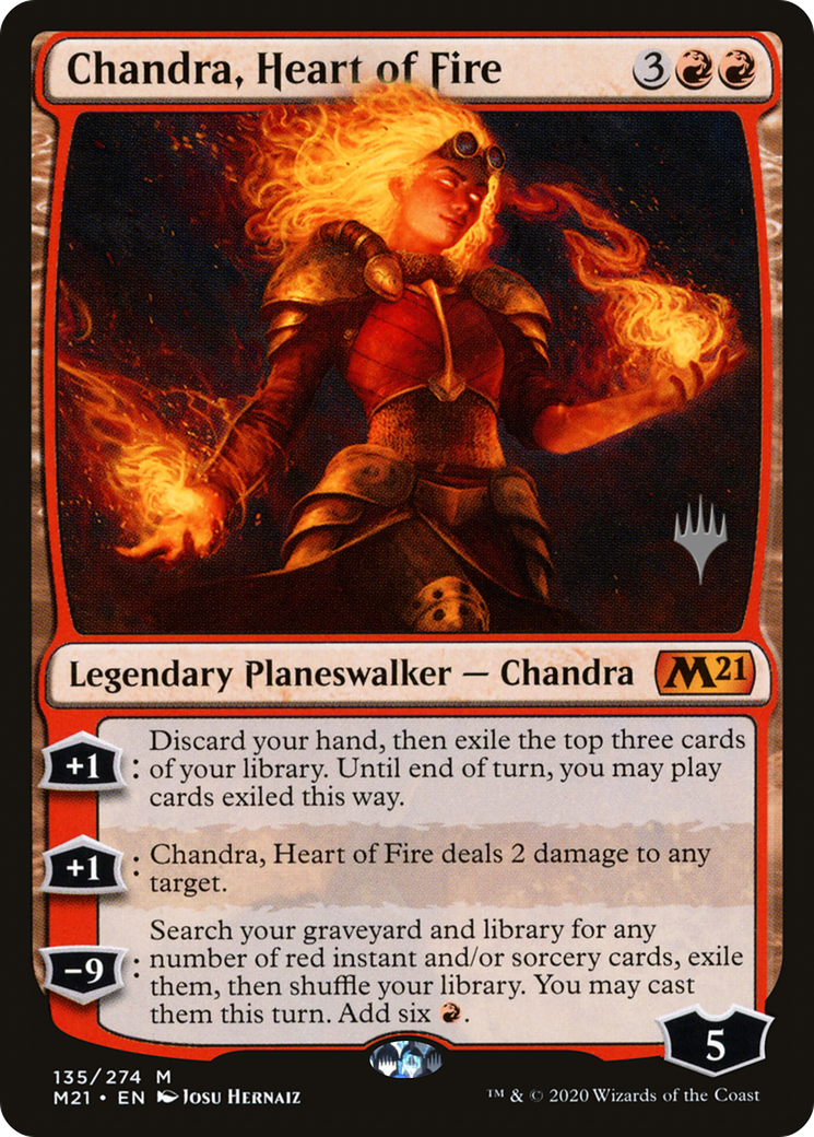 Chandra, Heart of Fire (PPM21-135) - Core Set 2021 Promos