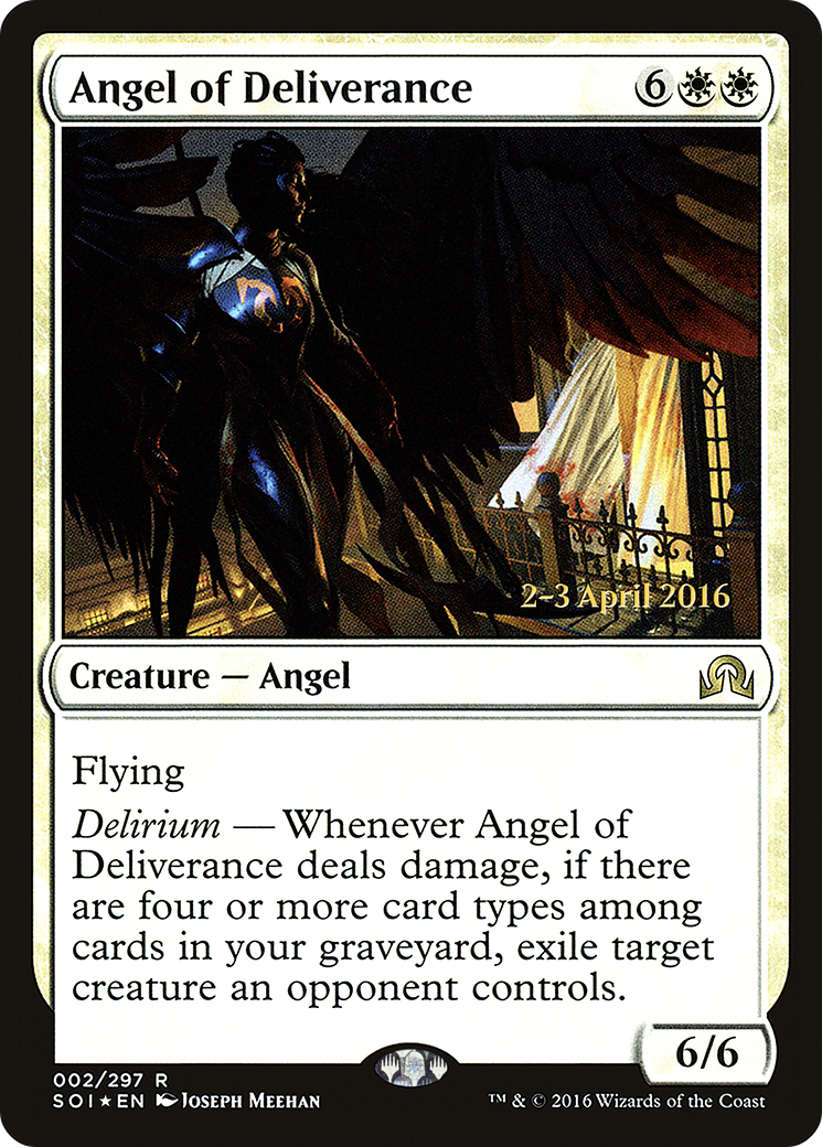 Angel of Deliverance (PRE-002) - Shadows over Innistrad Promos Foil