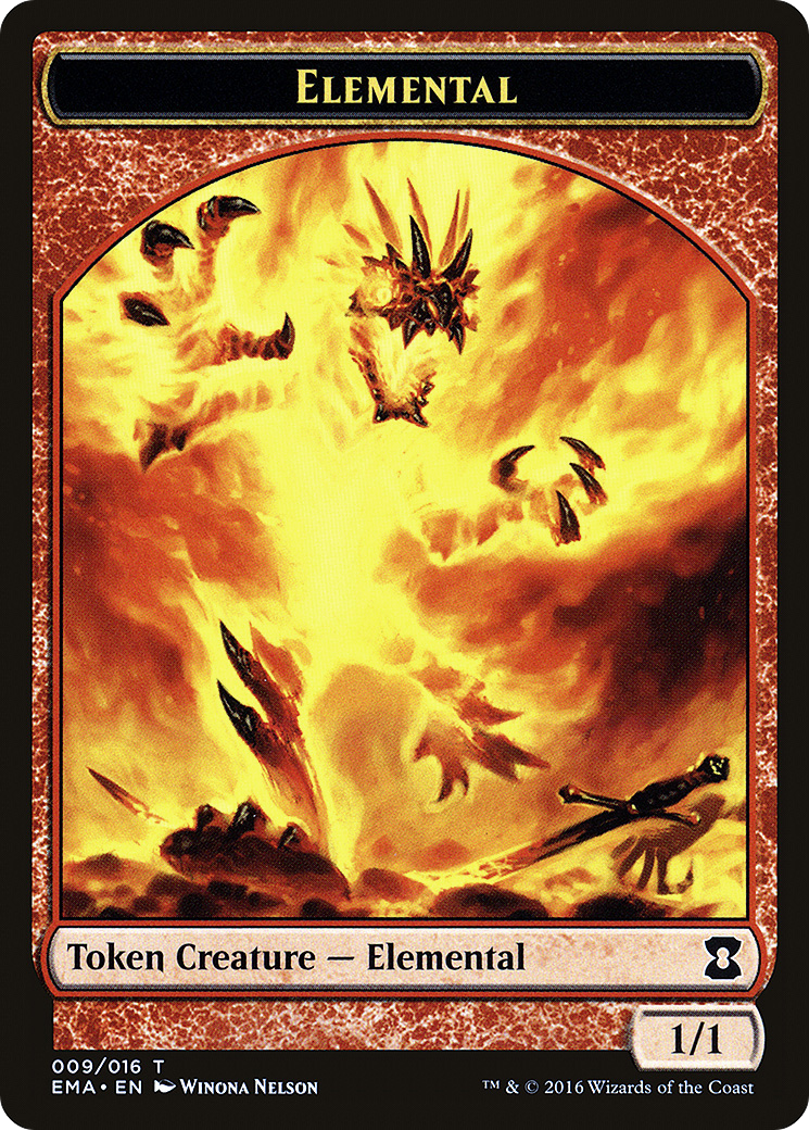 Elemental Token (Red) (EMA-009) - Eternal Masters Tokens