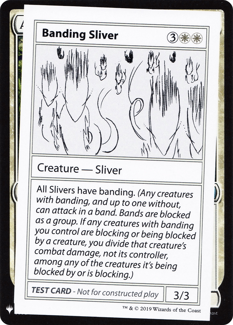 Banding Sliver (CMB1-) - Mystery Booster Playtest Cards 2019