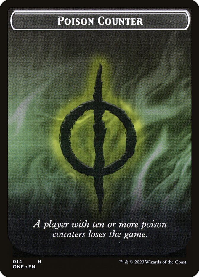 Phyrexian Goblin // Poison Counter Double-Sided Token [Phyrexia: All Will Be One Tokens] | The CG Realm