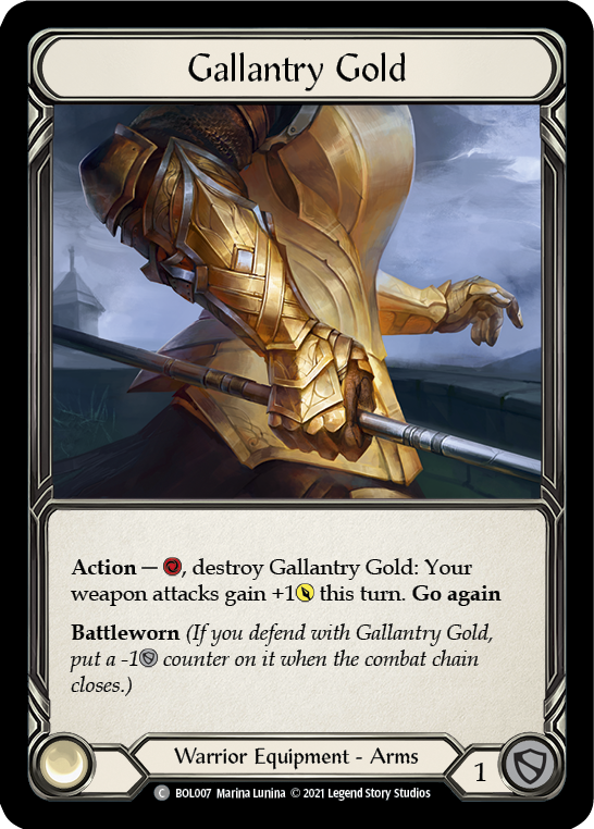 Gallantry Gold [BOL007] (Monarch Boltyn Blitz Deck) | The CG Realm