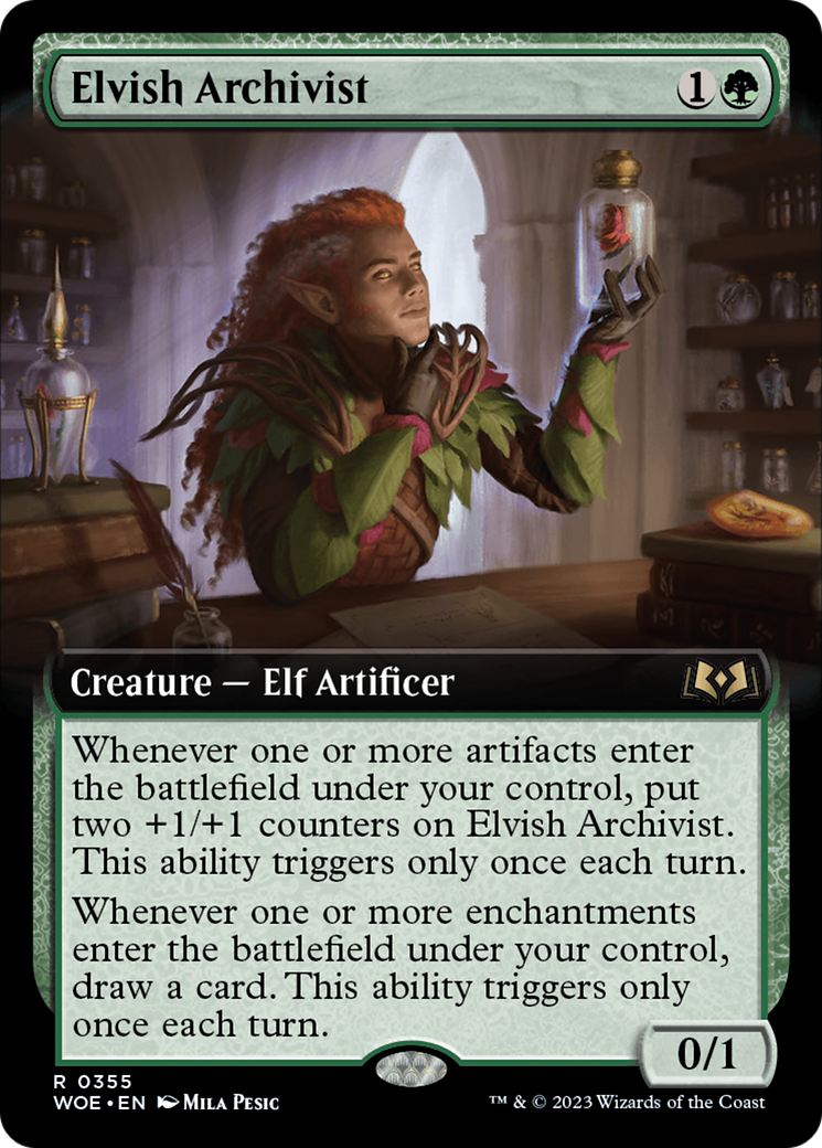 Elvish Archivist (Extended Art) [Wilds of Eldraine] | The CG Realm