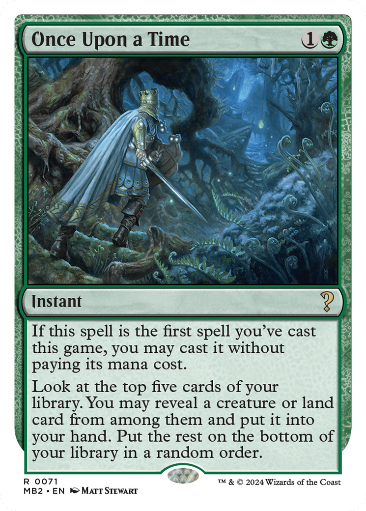 Once Upon a Time (White Border) [Mystery Booster 2] | The CG Realm