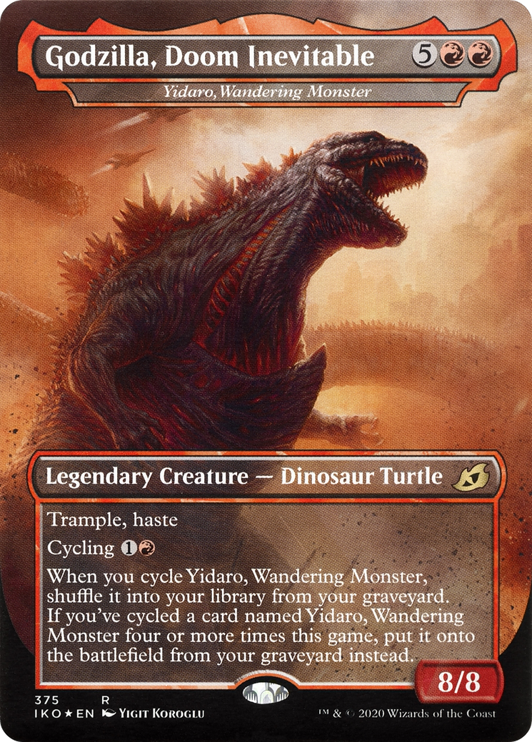Godzilla, Doom Inevitable - Yidaro, Wandering Monster (IKO-375) - Ikoria: Lair of Behemoths / Godzilla, Doom Inevitable (Borderless)