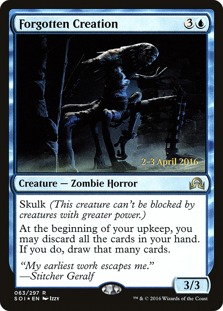 Forgotten Creation (PRE-063) - Shadows over Innistrad Promos Foil