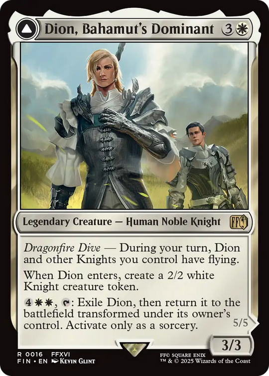 Dion, Bahamut's Dominant (FIN-016) - FINAL FANTASY: (enchantment)