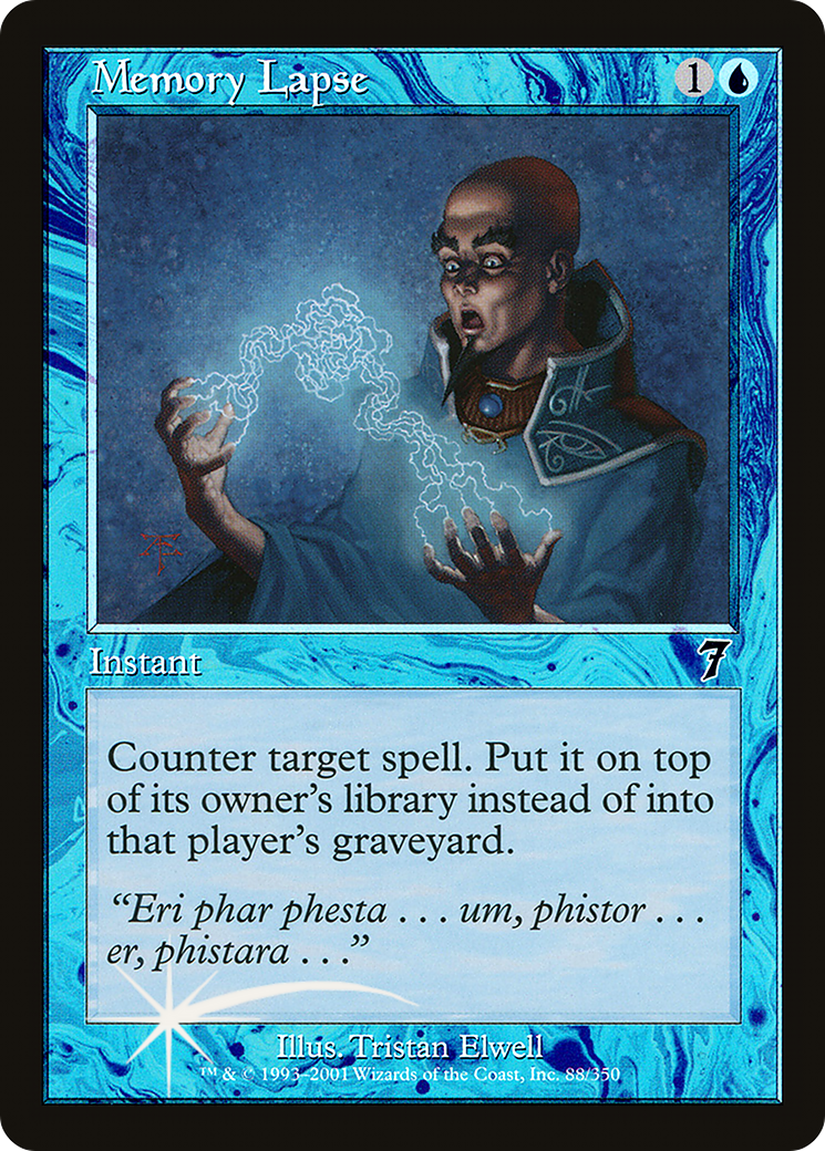 Memory Lapse (7ED-088) - 7th Edition