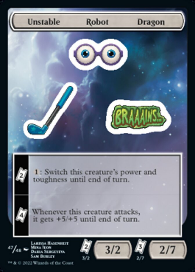 Unstable Robot Dragon [Unfinity Stickers] | The CG Realm