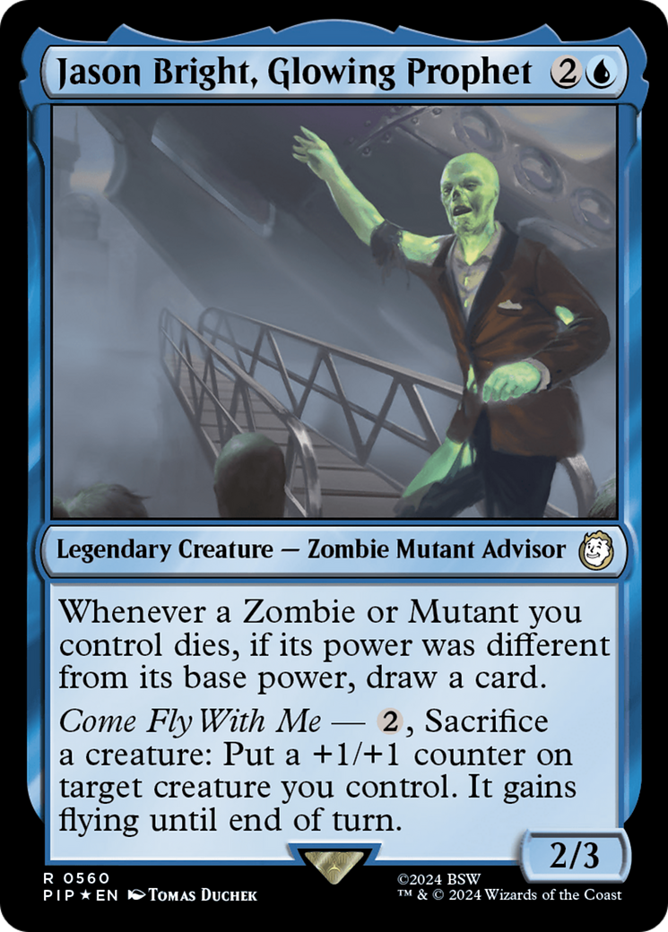 Jason Bright, Glowing Prophet (Surge Foil) [Fallout] | The CG Realm