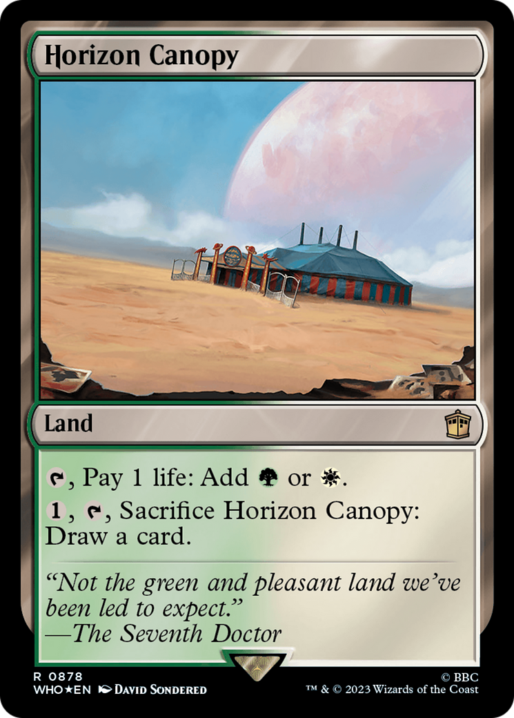 Horizon Canopy (Surge Foil) (WHO-878) - Doctor Who Foil